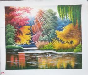 风景油画作品 50x60cm a169
