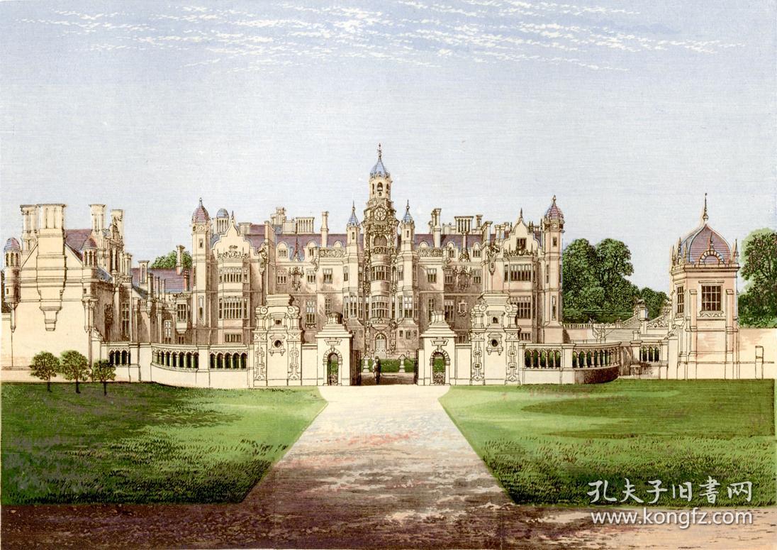 十九世纪英国古典庄园彩色版画集 六卷全(豪华版)