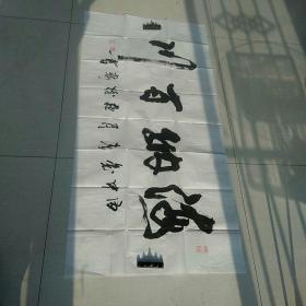 陇东著名书法家苏树新老师书法作品《海纳百川》