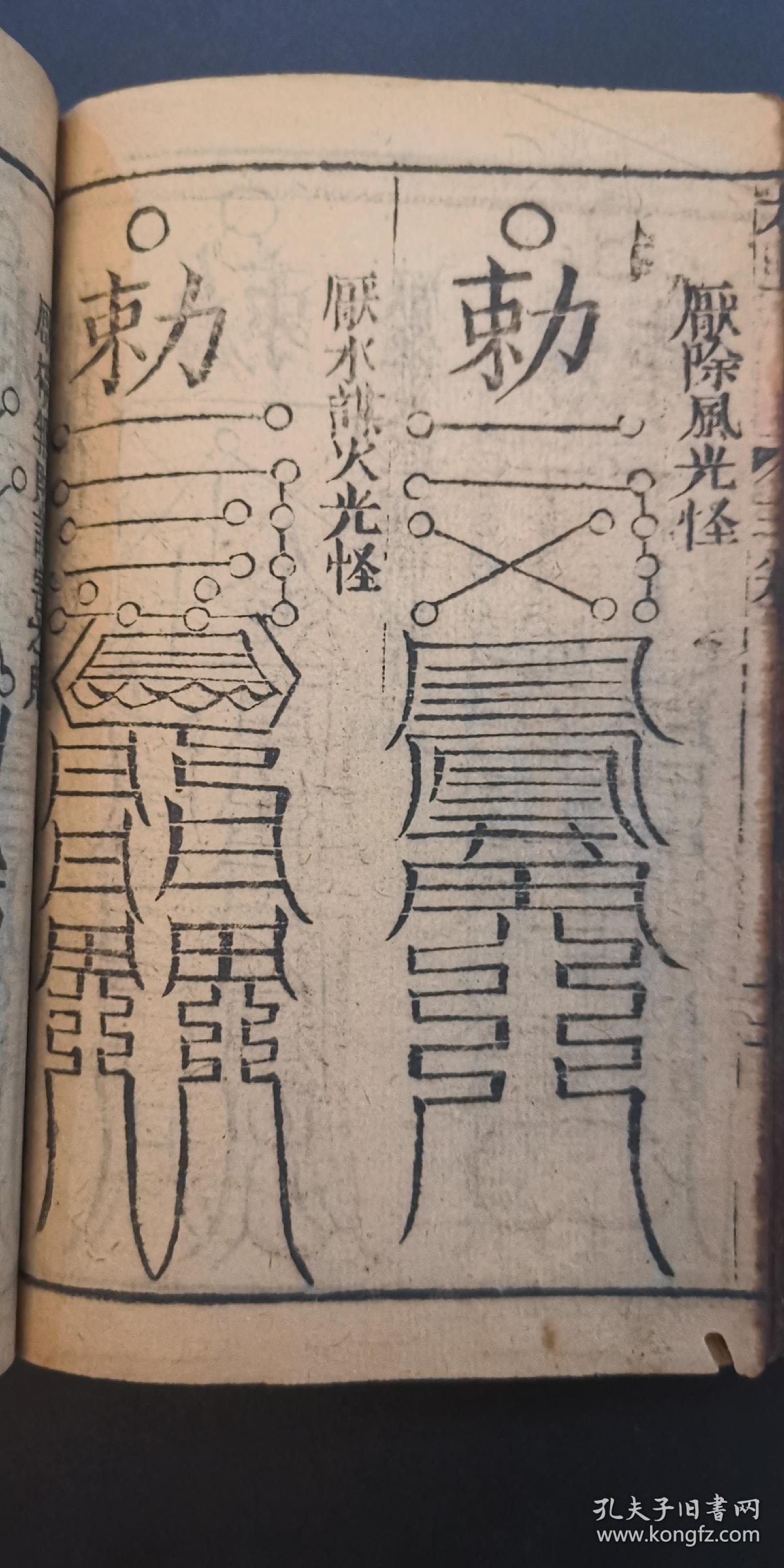 道教镇法符咒书:《重刻桃花镇书捷要》古贤桃花女周公讲论镇书两卷
