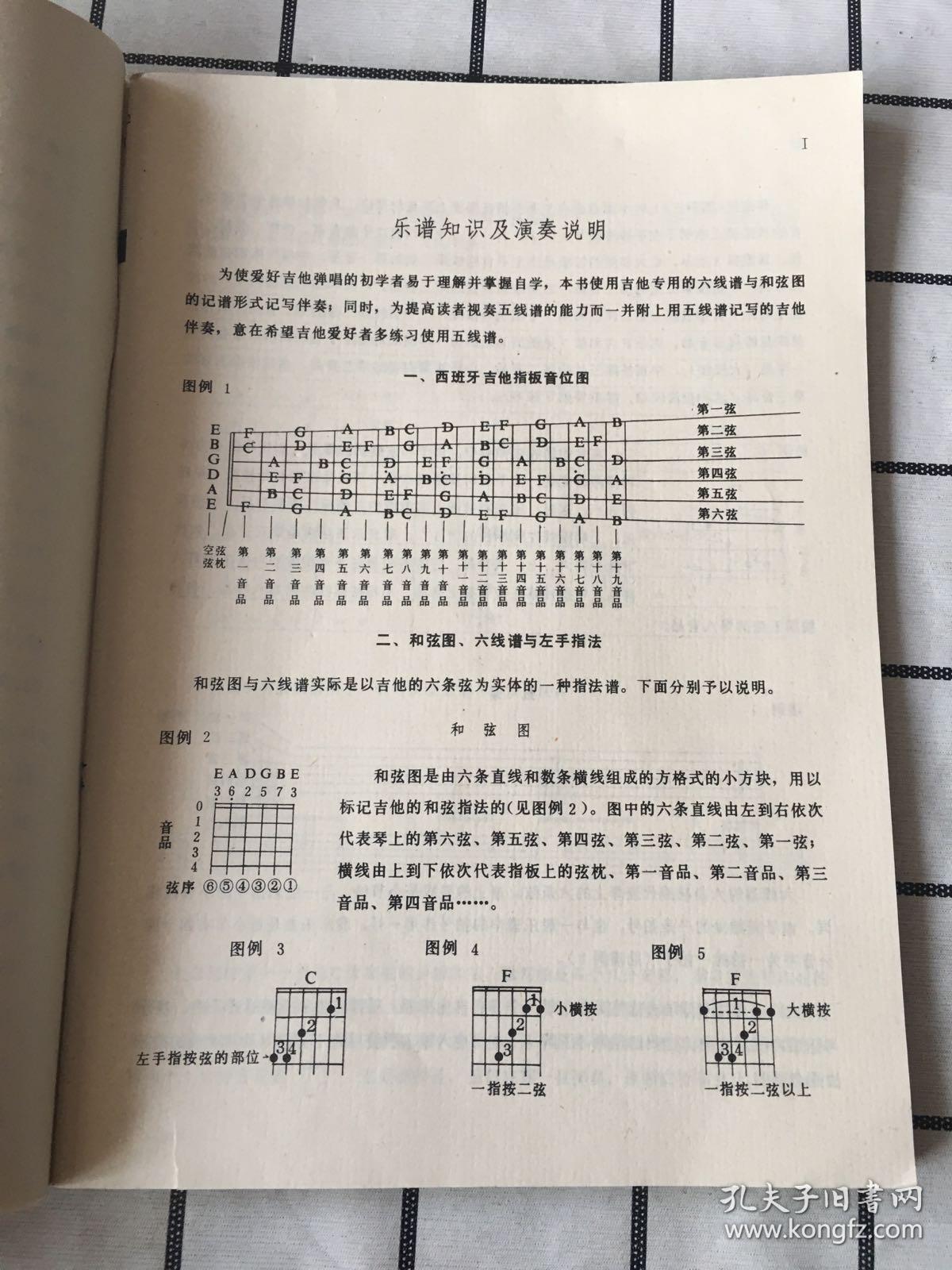 半夜里的歌吉他曲谱合集_吉他入门曲谱