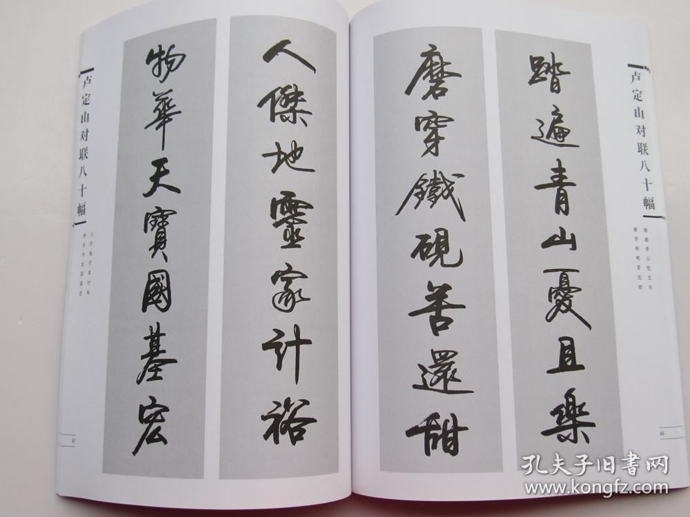 卢定山对联八十幅作品(卢定山书法作品集 对联 春联 )