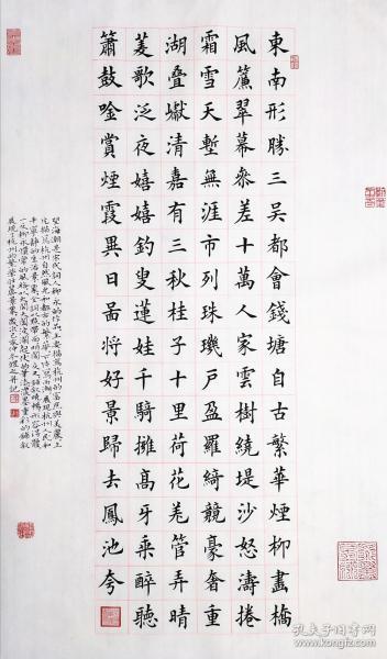 【保真】中国硬笔书法协会会员,著名书法家叶方辉楷书