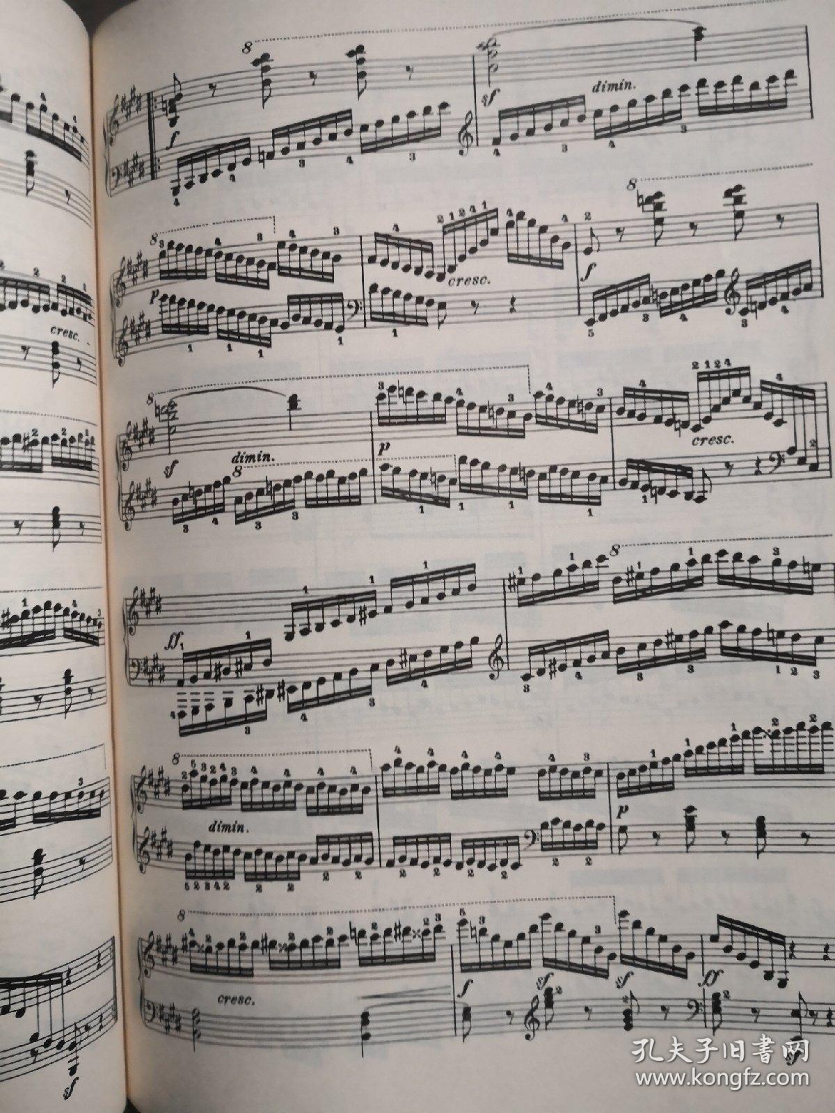 车尔尼:钢琴快速练习曲作品299