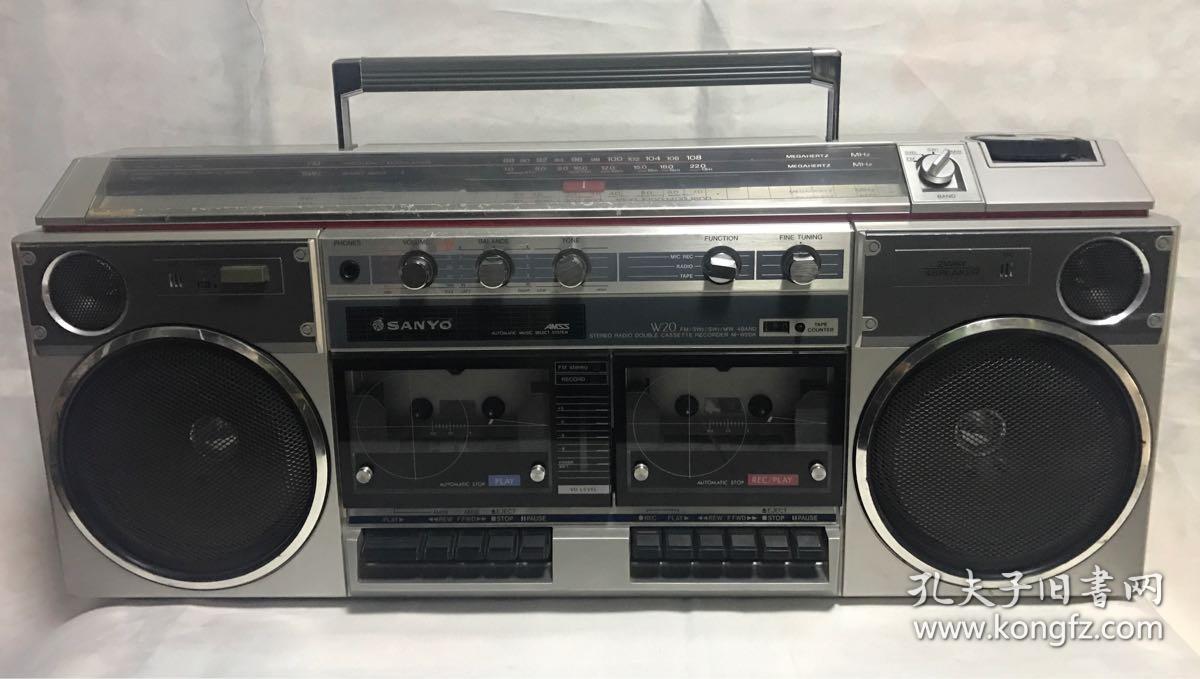 三洋w20k双卡收录机老式磁带录音机