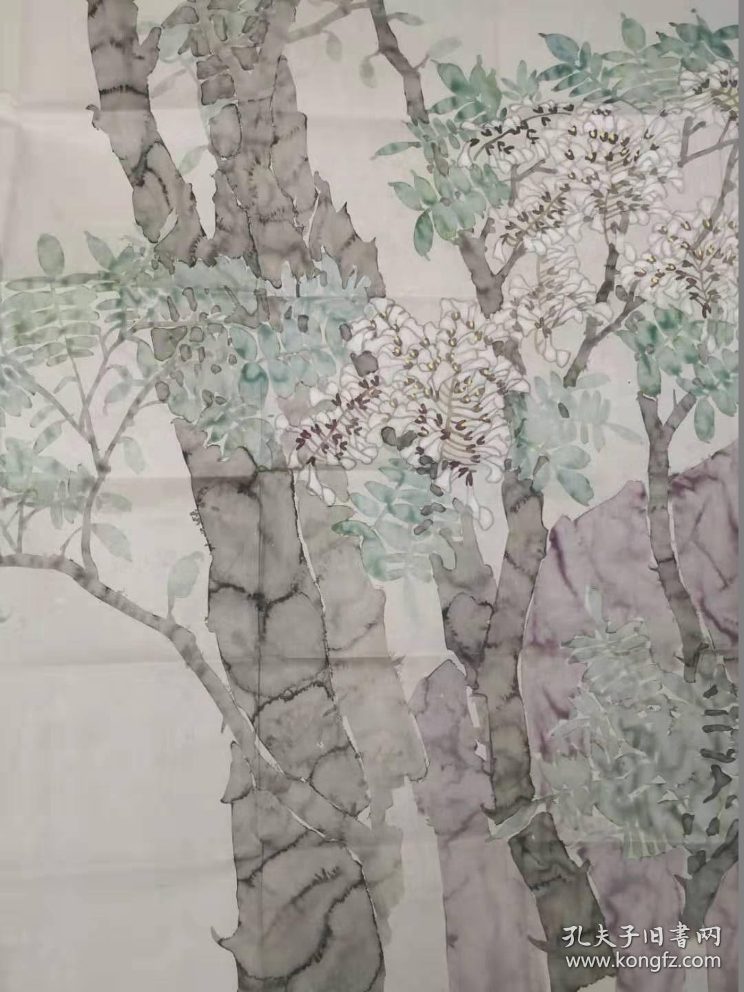 【保真】槐花创作第一人 中美协会员 中国工笔画学会会员 中国人民