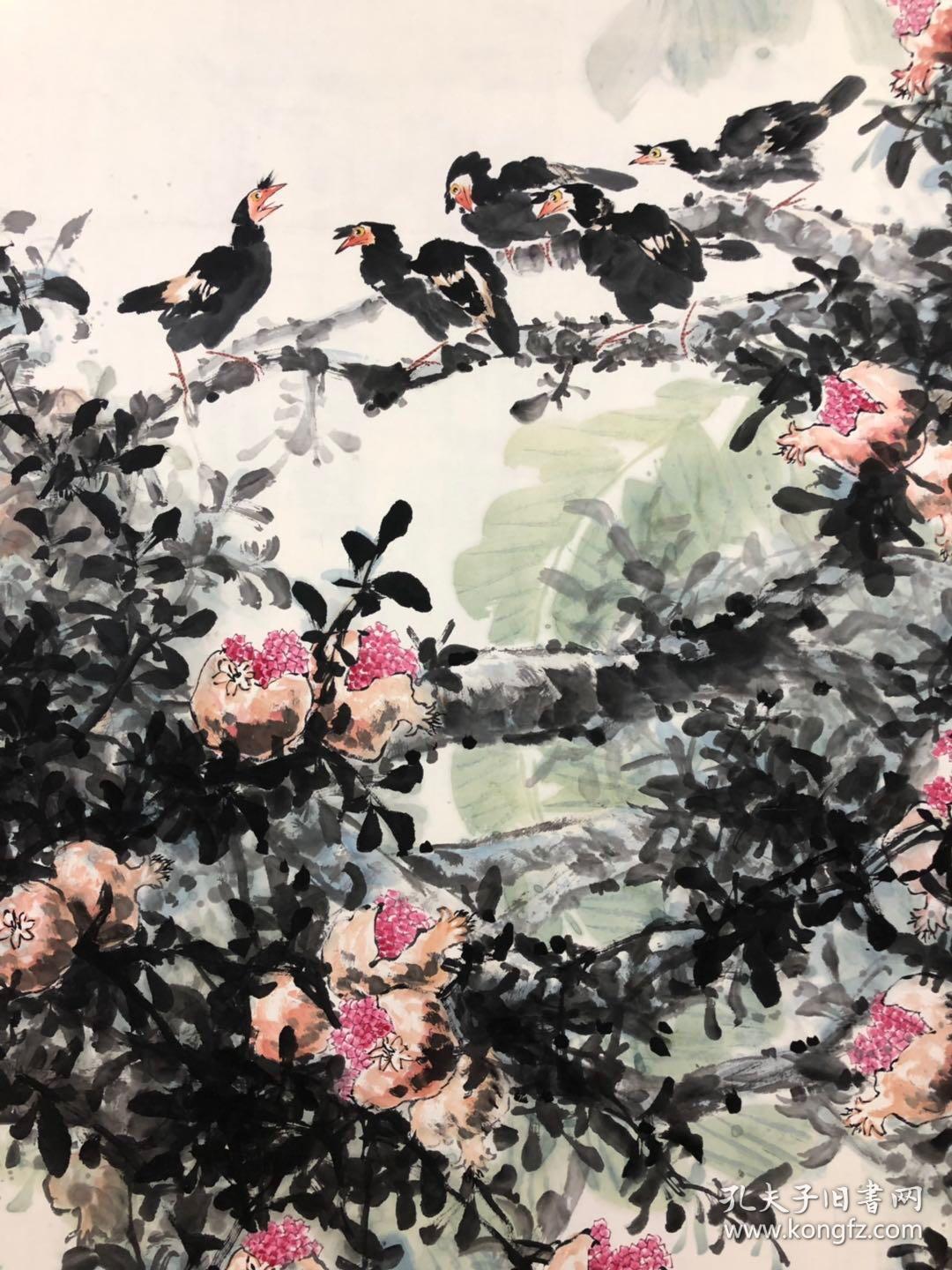 济南画家张玉柏,山东美协会员,山东画院画师.尺寸180