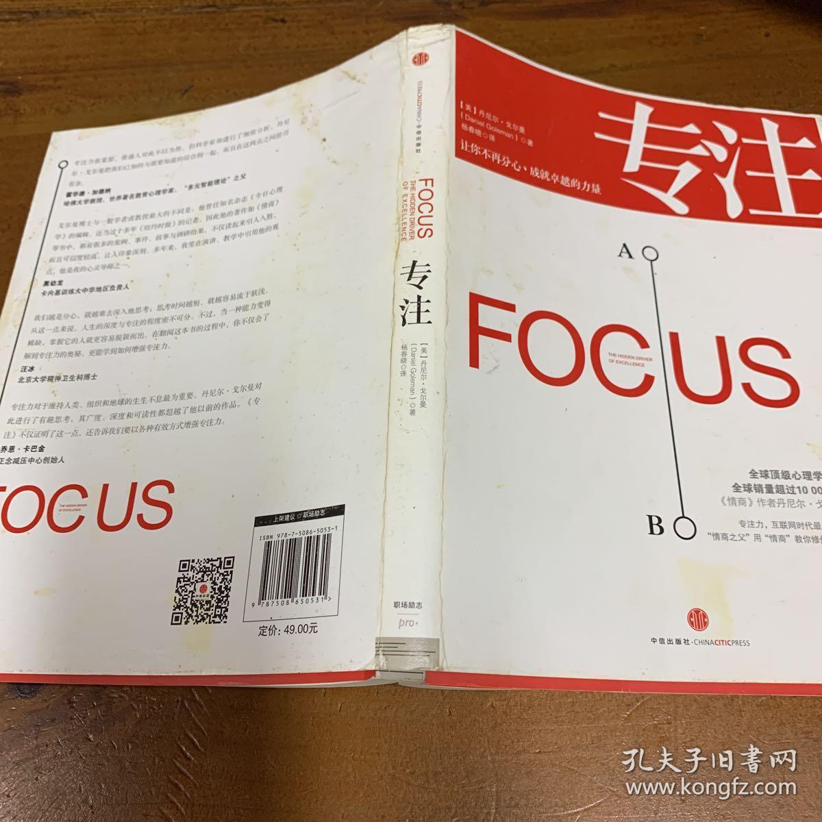 专注:focus: the hidden driver of excellence