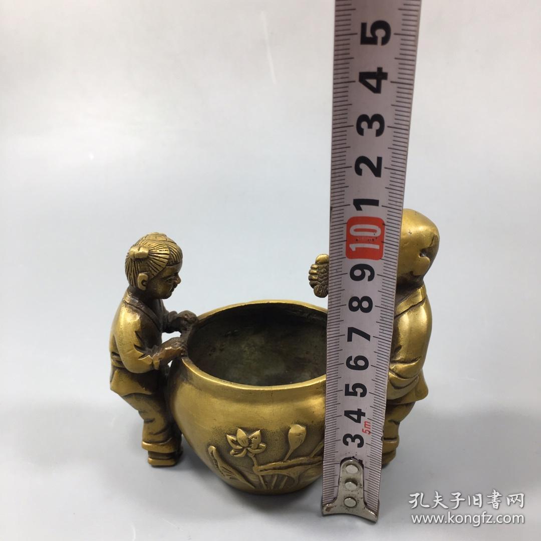 铜小金童玉女缸
