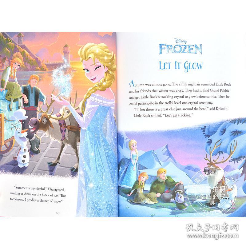 冰雪奇缘 5分钟睡前故事集 英文原版 5-minute frozen