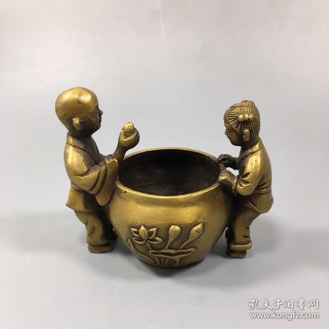 铜小金童玉女缸