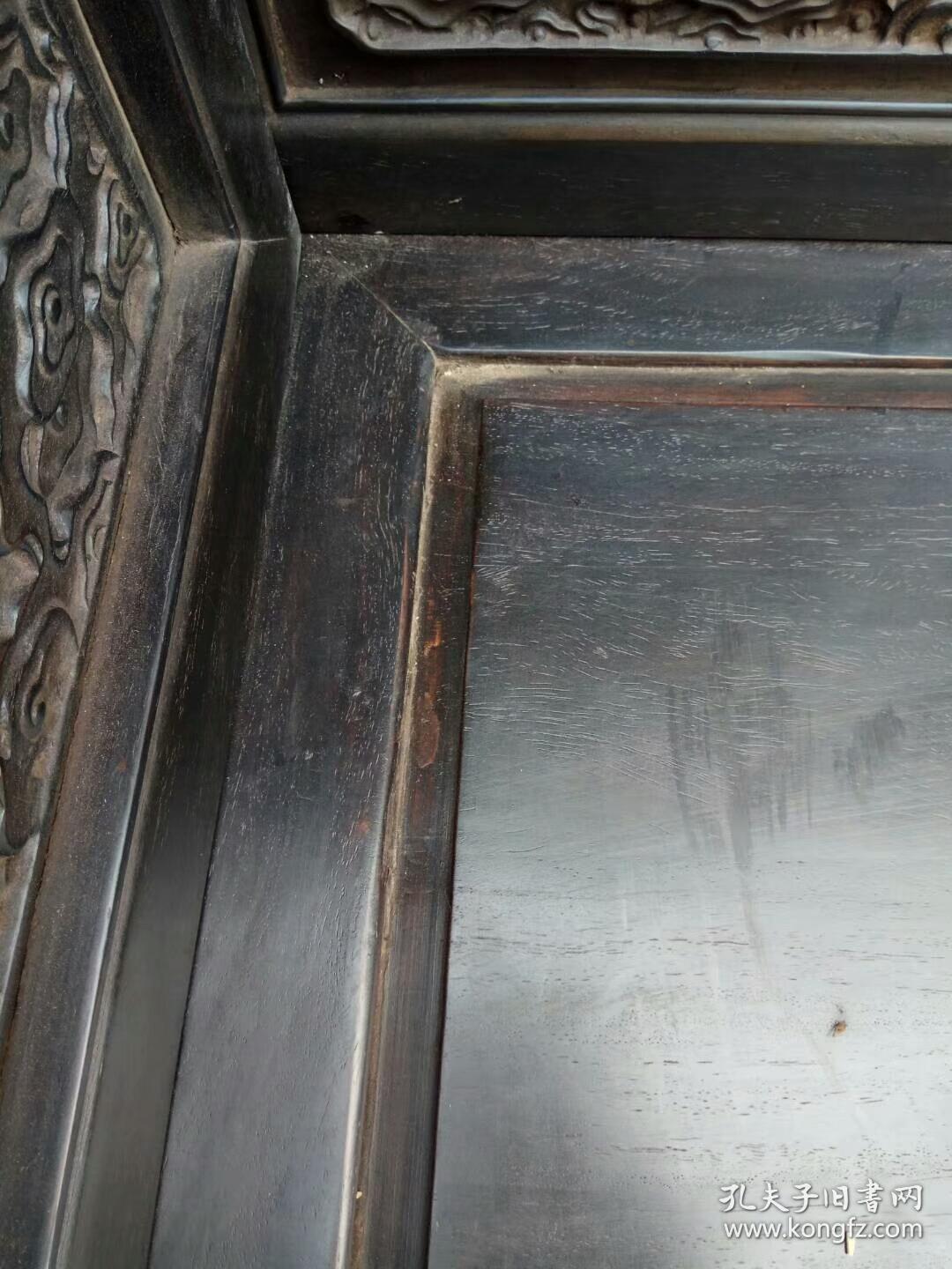明清家具小叶紫檀雕龙宝座古董传世老家具明清木器