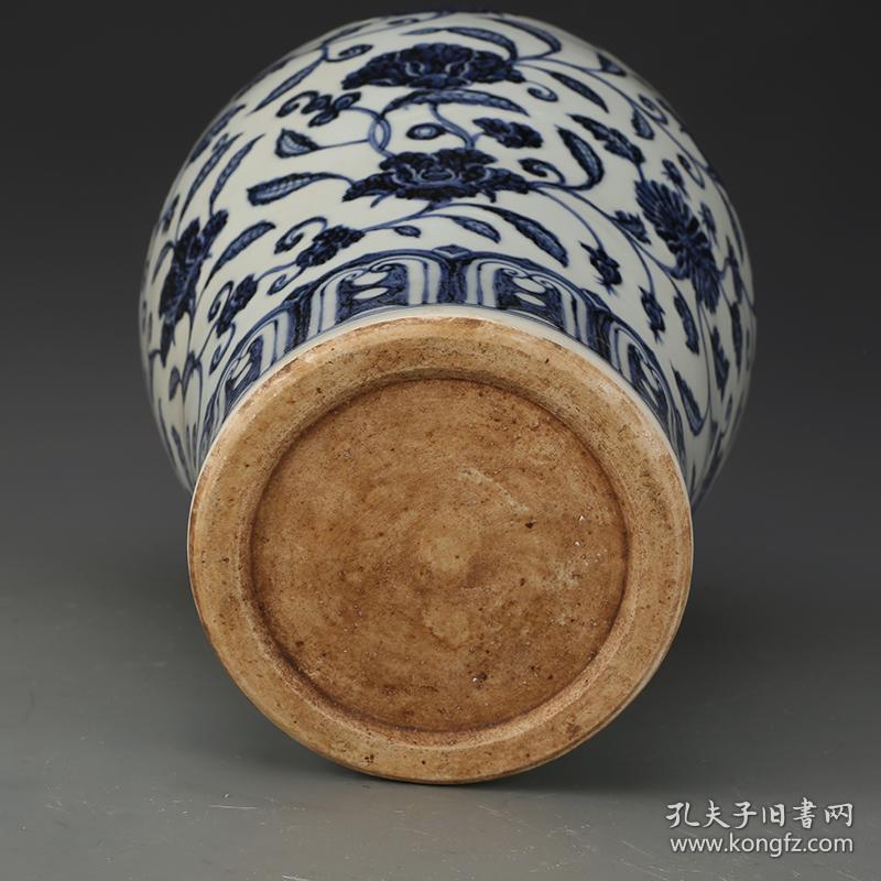明永乐青花花卉梅瓶