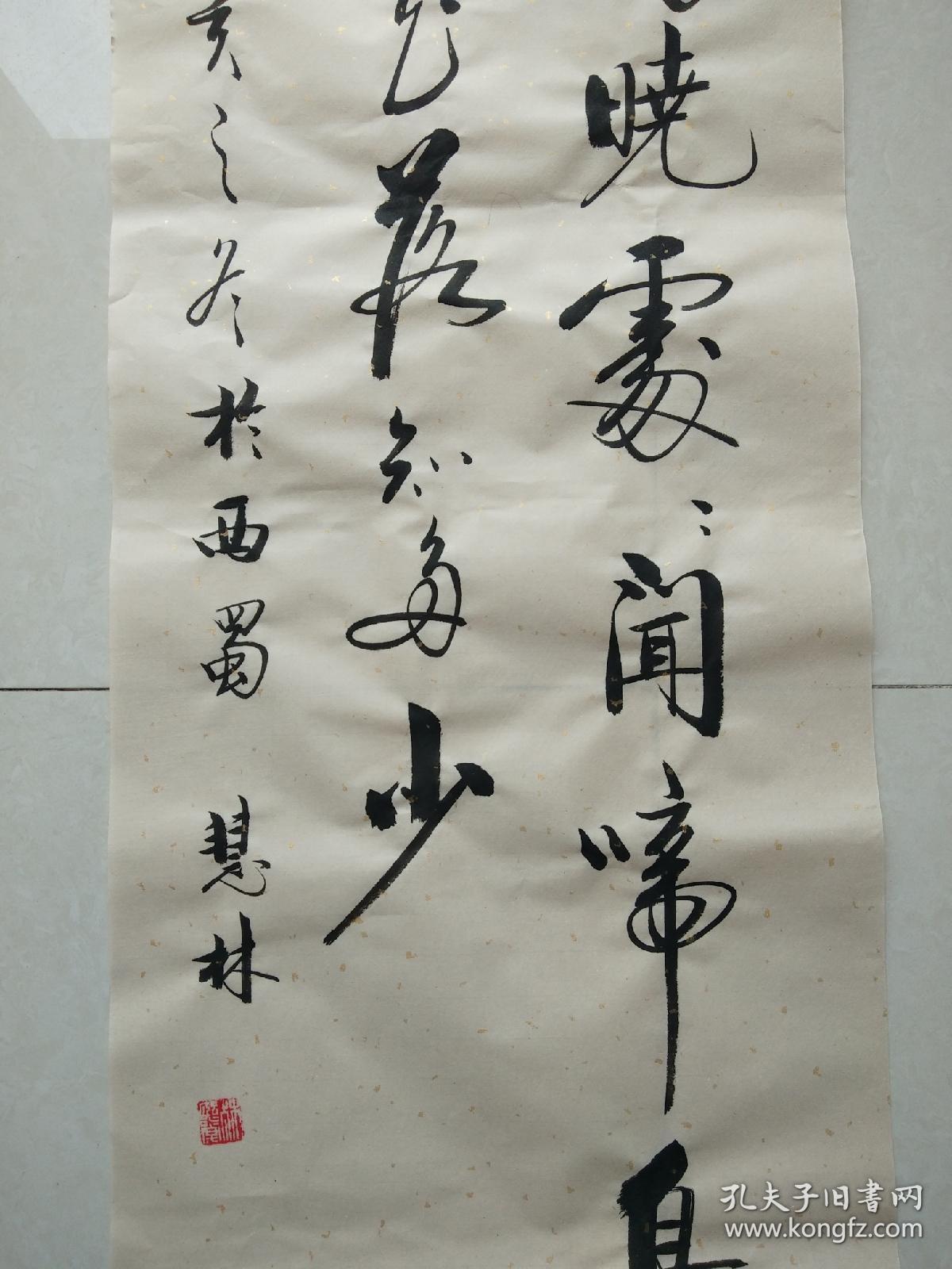 书法作品 唐诗《春眠不觉晓处处闻啼鸟夜来风雨声花落