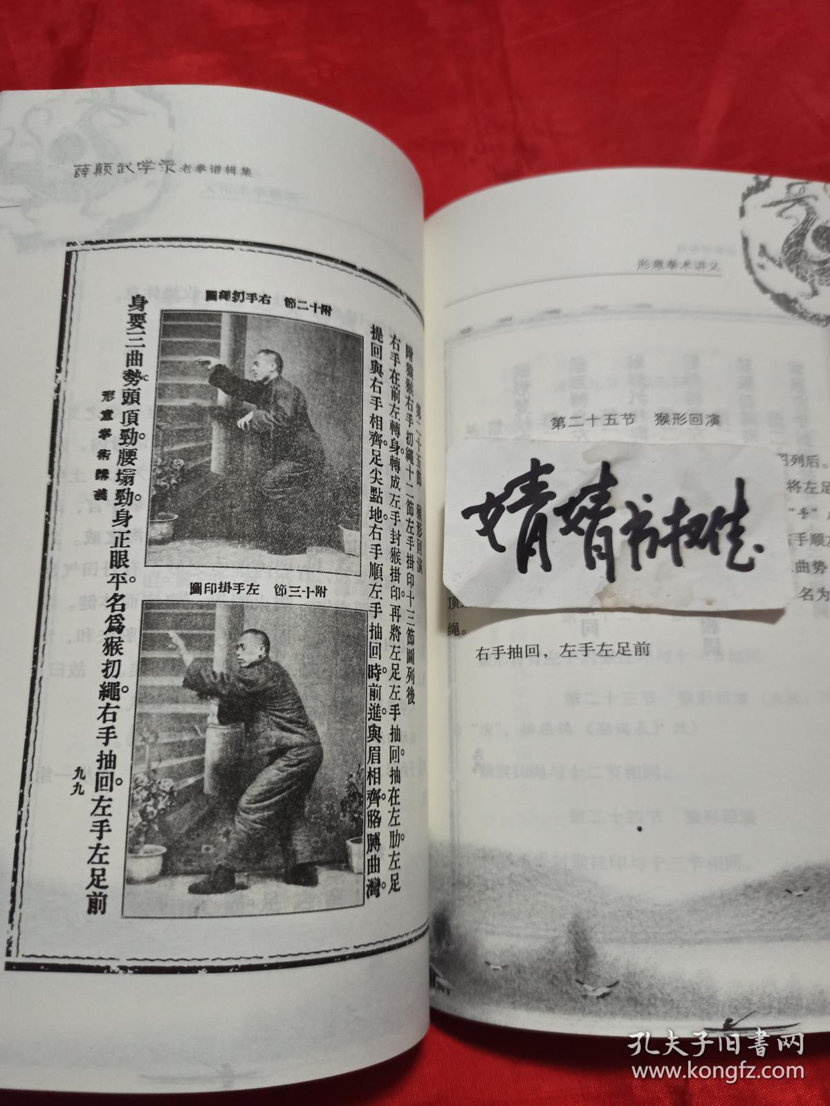 薛颠武学录(上下卷)(正版.心意拳.太极拳.八卦掌.形意拳.