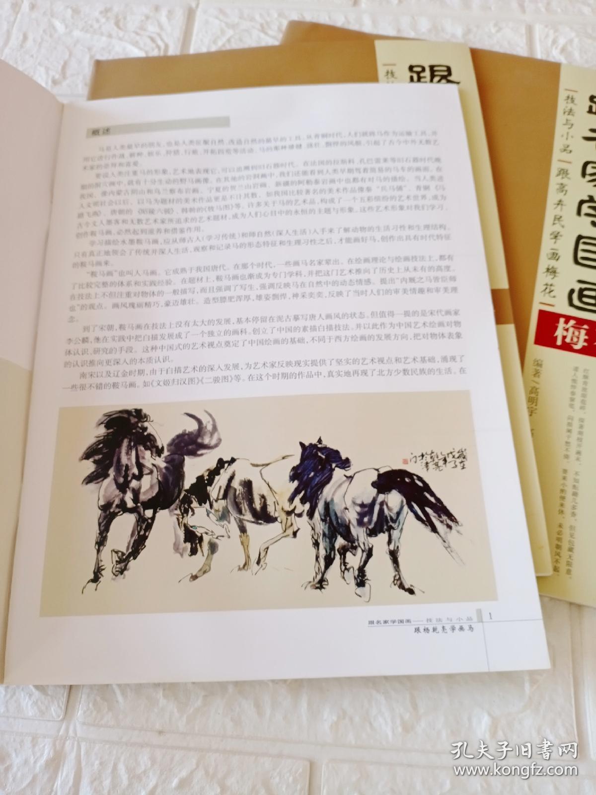 跟名家学国画技法与小品跟杨乾亮学画马梅花禽鸟
