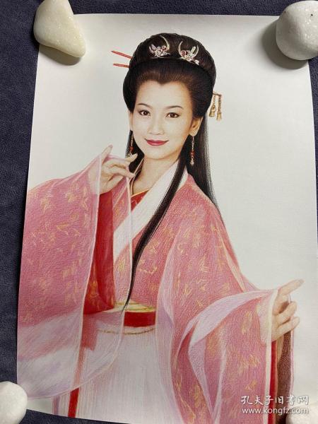 赵雅芝新白娘子传奇彩铅画艺术画