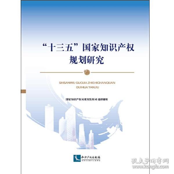 十三五国家知识产权规划研究 正版 国家知识产权局规划发展司
