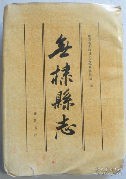 无棣县志 精装本厚册 1994年一版一印(全店满30元包挂
