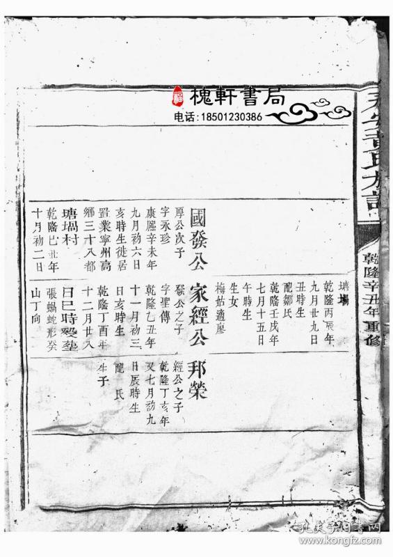 黄氏族谱[福建永安]复印本