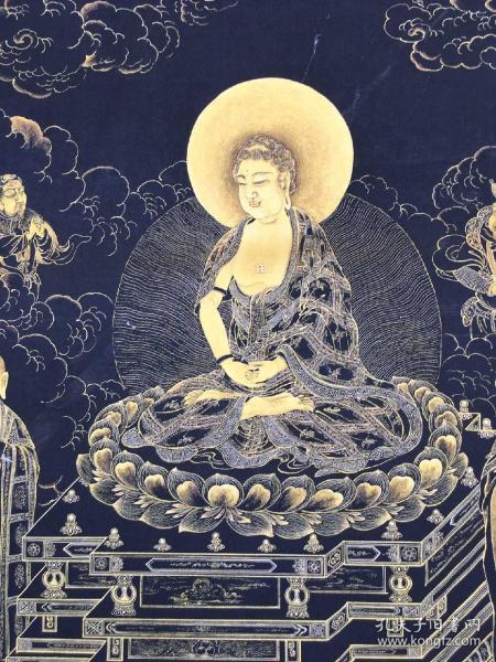 西藏唐卡阿弥陀佛无量寿佛画芯