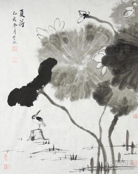 国画—水墨夏荷