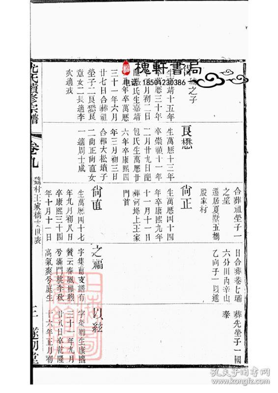 尤氏常锡宗谱[无锡]复印本
