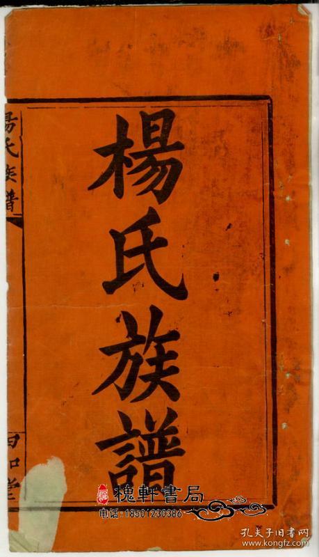杨氏族谱[湖南邵阳]复印本