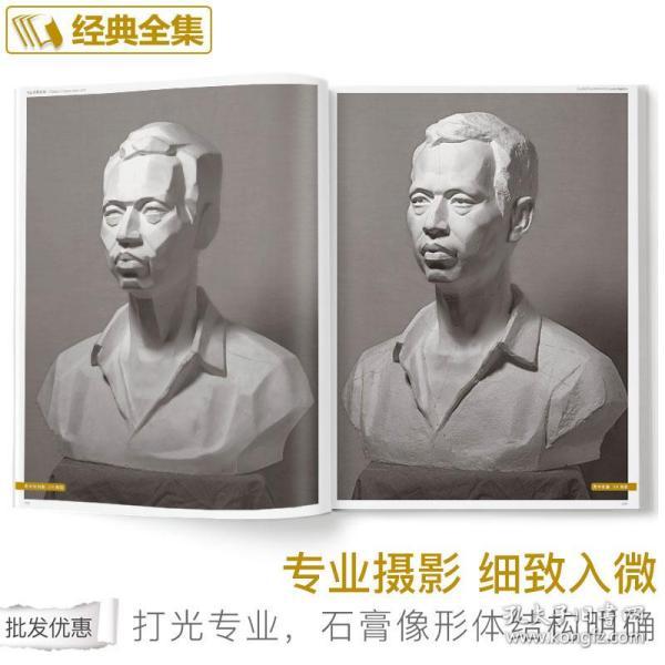 经典全集 石膏像照片书素描石膏五官头像照片书专业摄影品质格对画