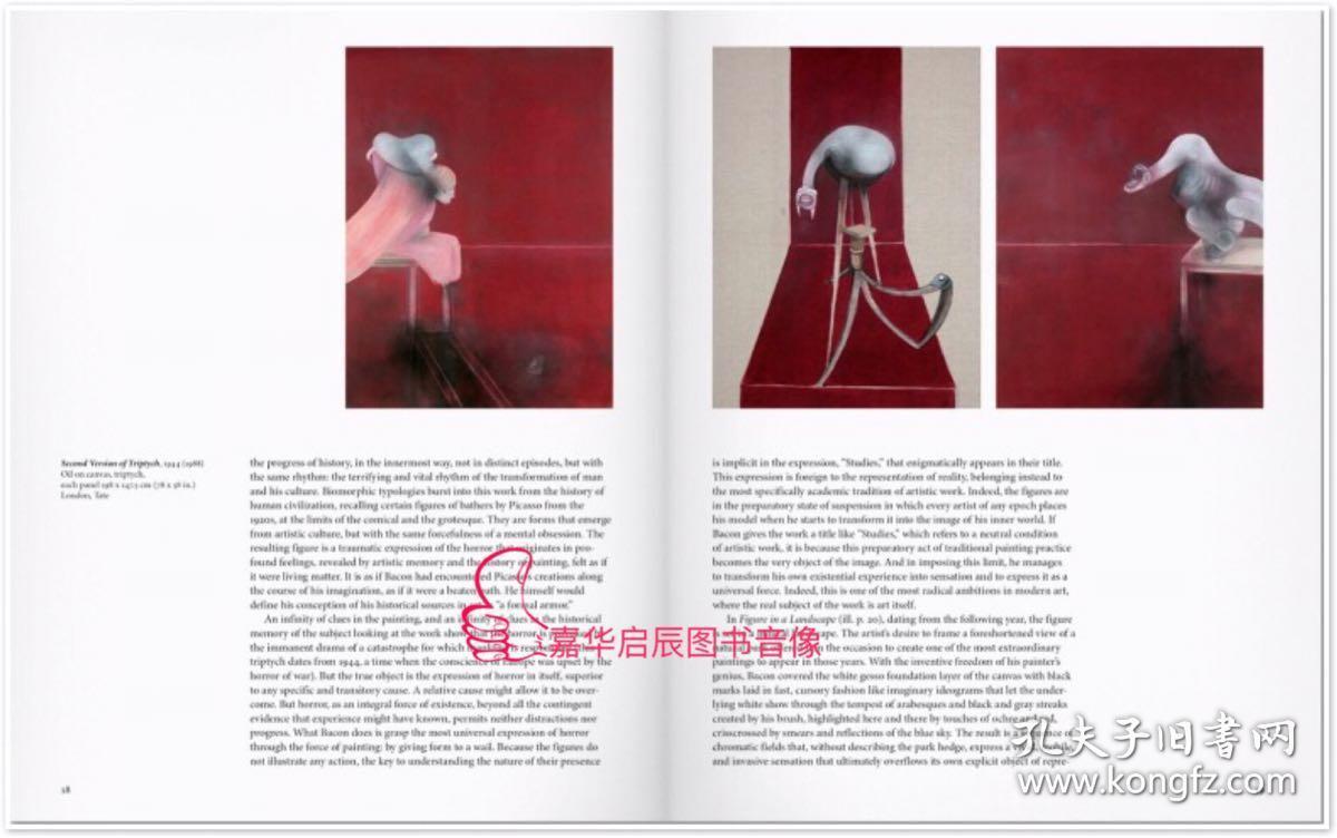 作品集精装bacon培根的绘画艺术作品集艺术书籍英文原版taschen出版社