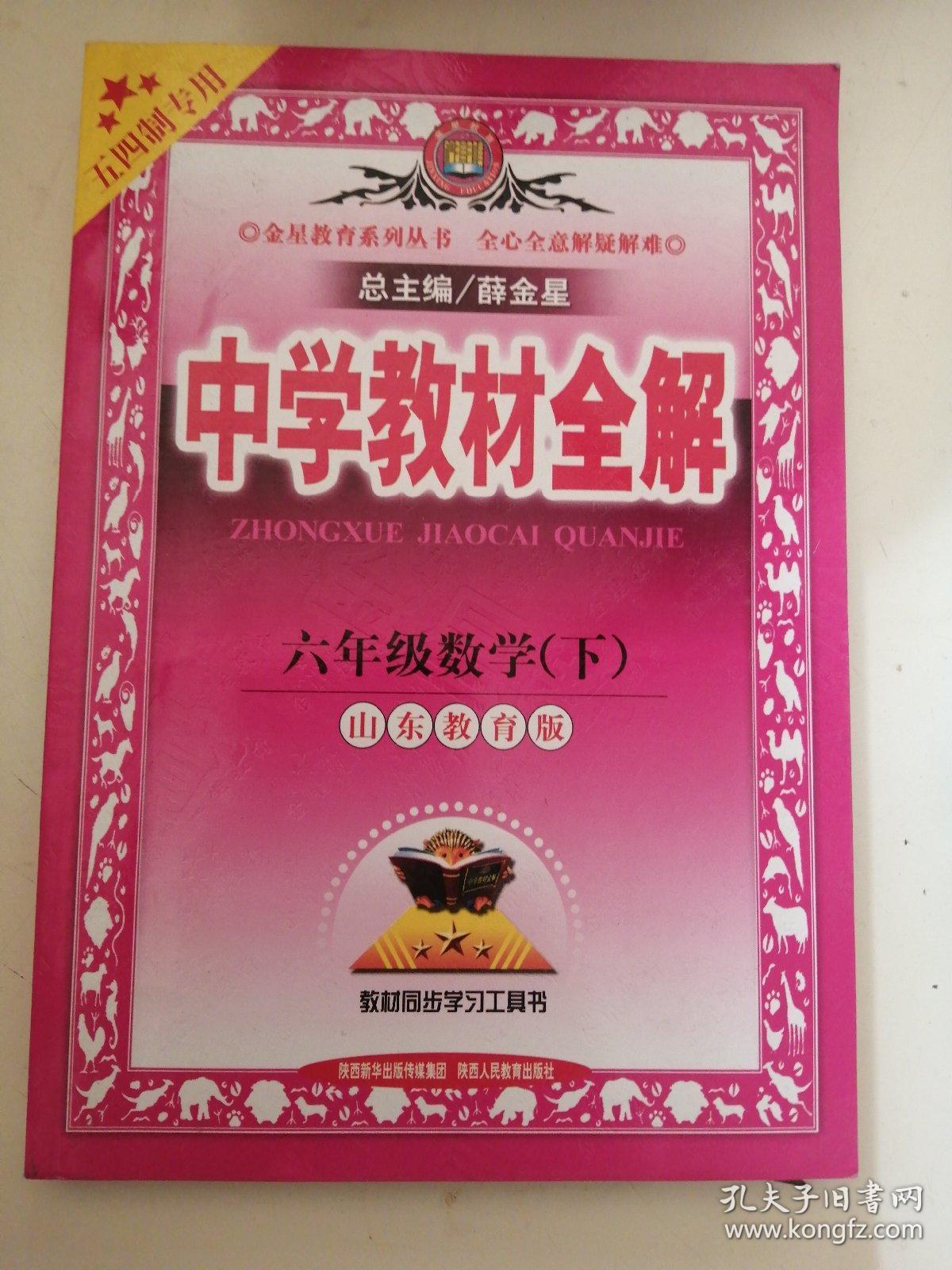 中学教材全解 : 山东教育版. 六年级数学. 下