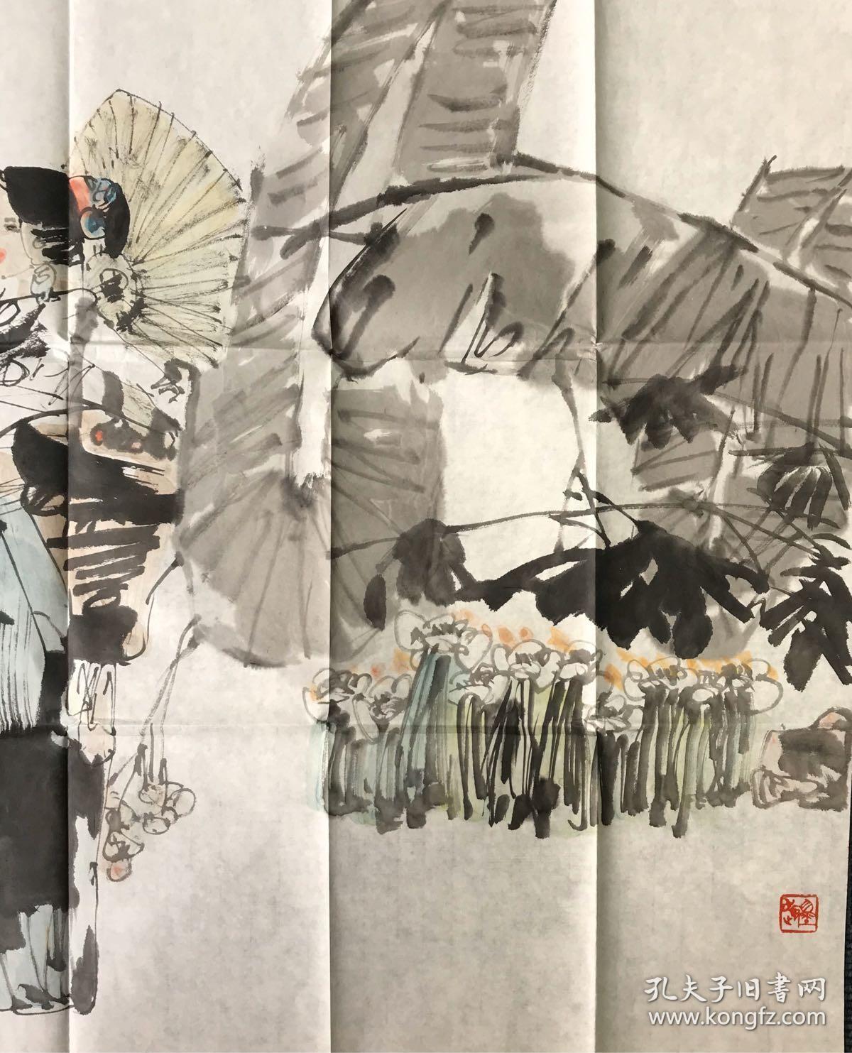 中国美术家协会理事陈永乐四尺整张,1944年出生于重庆,浙江奉化人氏.