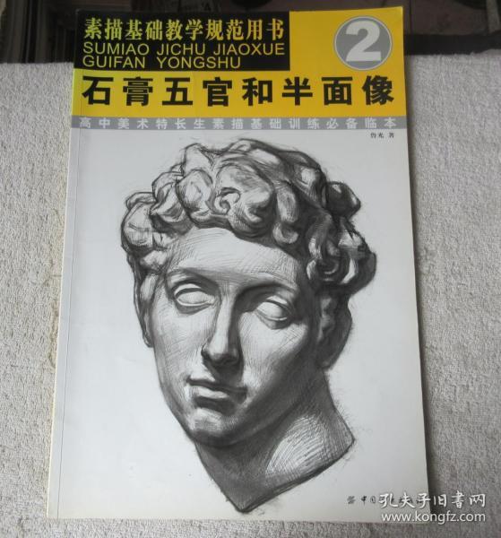 素描基础教学规范用书 2——石膏五官和半面像