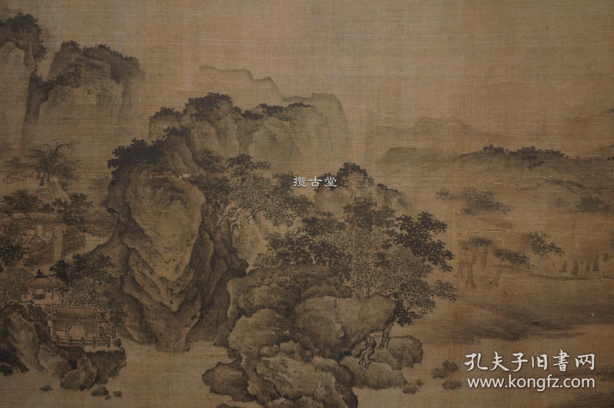 宋人溪山无尽图 美国克利夫兰美术馆藏 复制品 全卷855.5x35.
