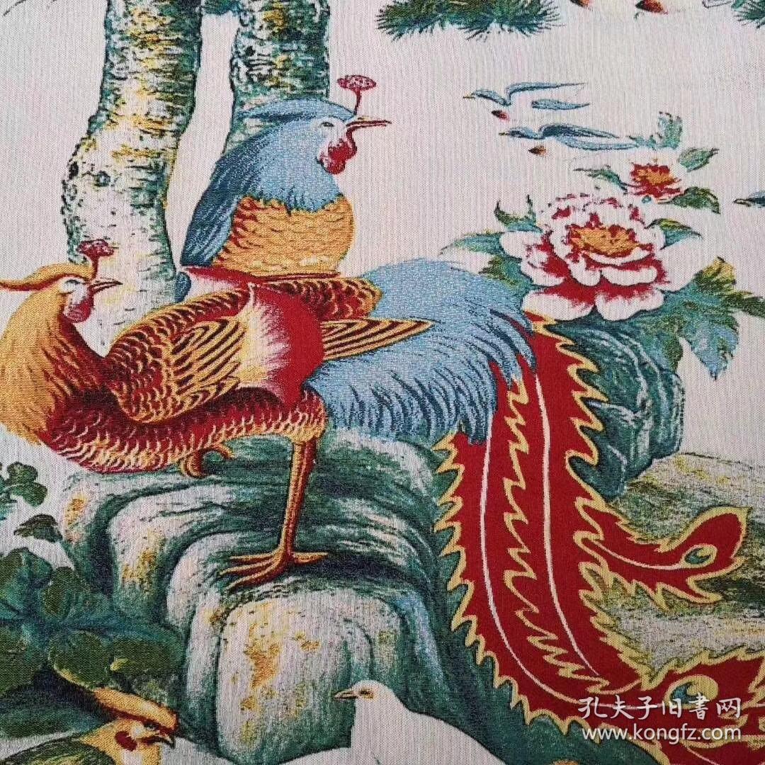 百鸟朝凤刺绣锦绣丝织画