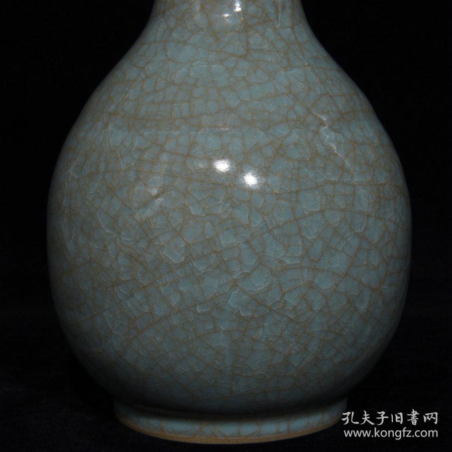 特价秒杀1500元★海外回流■【★★宋汝窑冰裂纹玉壶春瓶