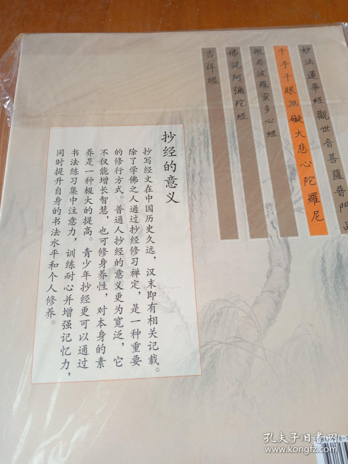 手抄佛经硬笔正楷字帖:千手千眼无碍大悲心陀罗尼