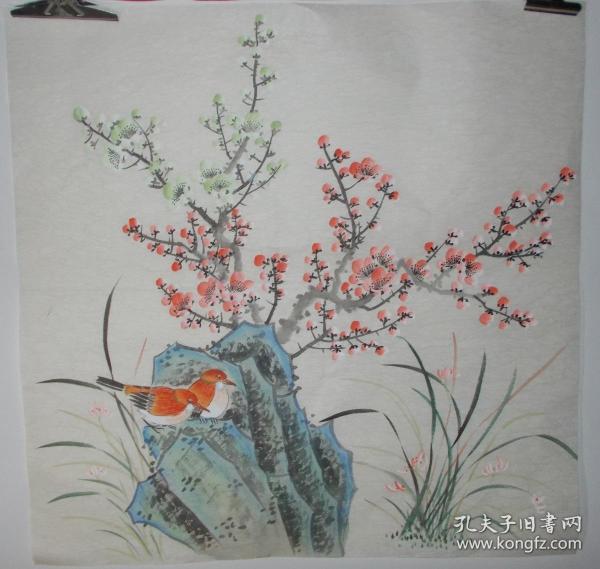 四尺斗方花鸟画*未落款*编号:208