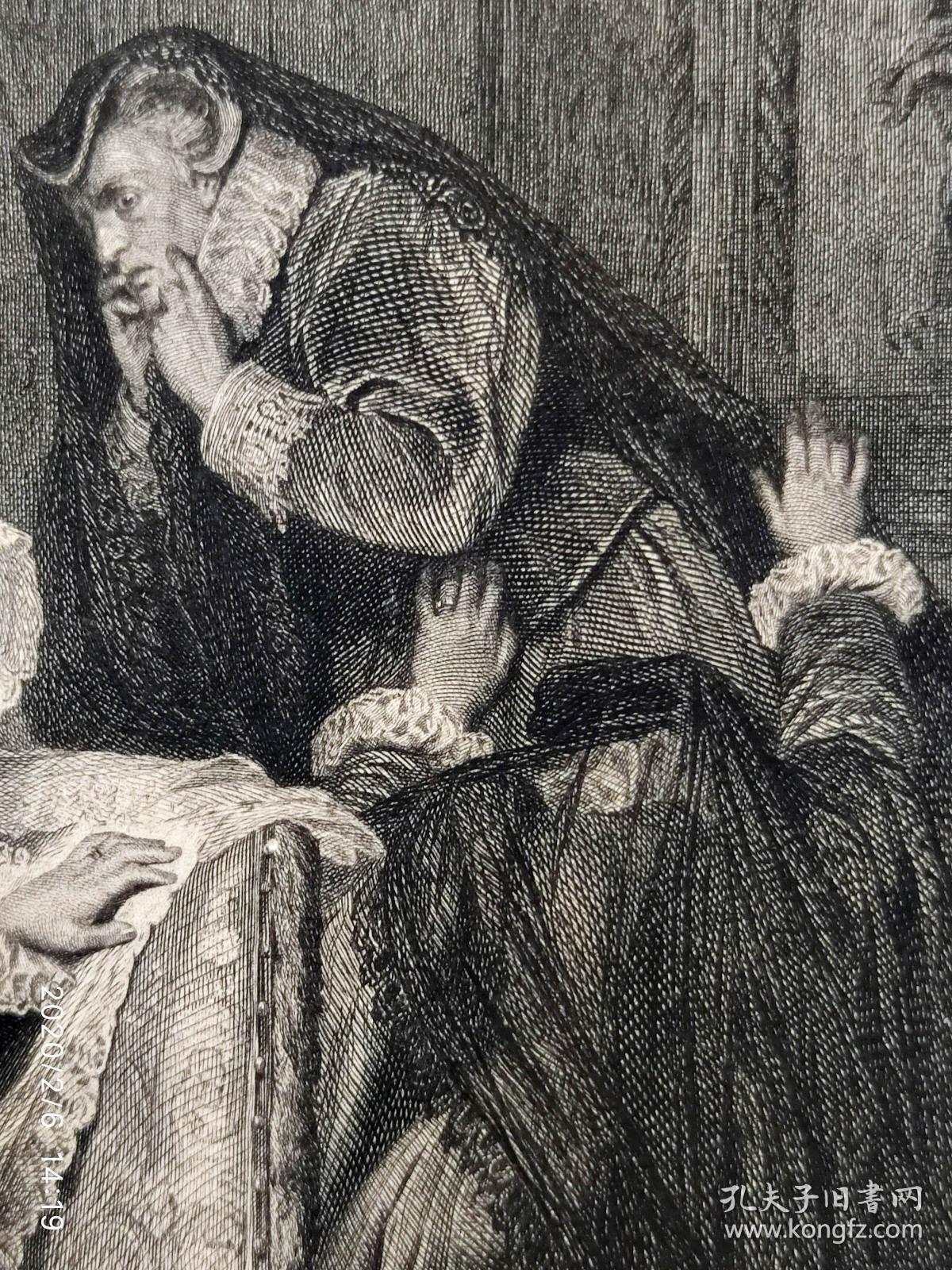 《玛丽·斯图亚特女王收到死刑判决—德国学院派画家"卡尔·冯·皮