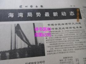 老报纸:深圳特区报 1991年2月28日 第2722期(