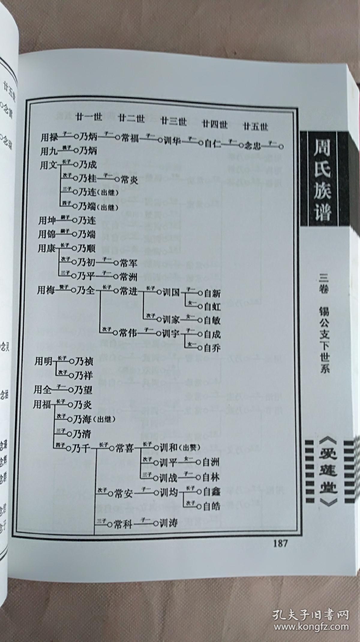 周氏族谱(爱莲堂,第三卷)