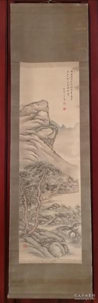 题名:山深人不到,白日读闲书 年代:清代 (1645-1911) 类别:设色(彩色)