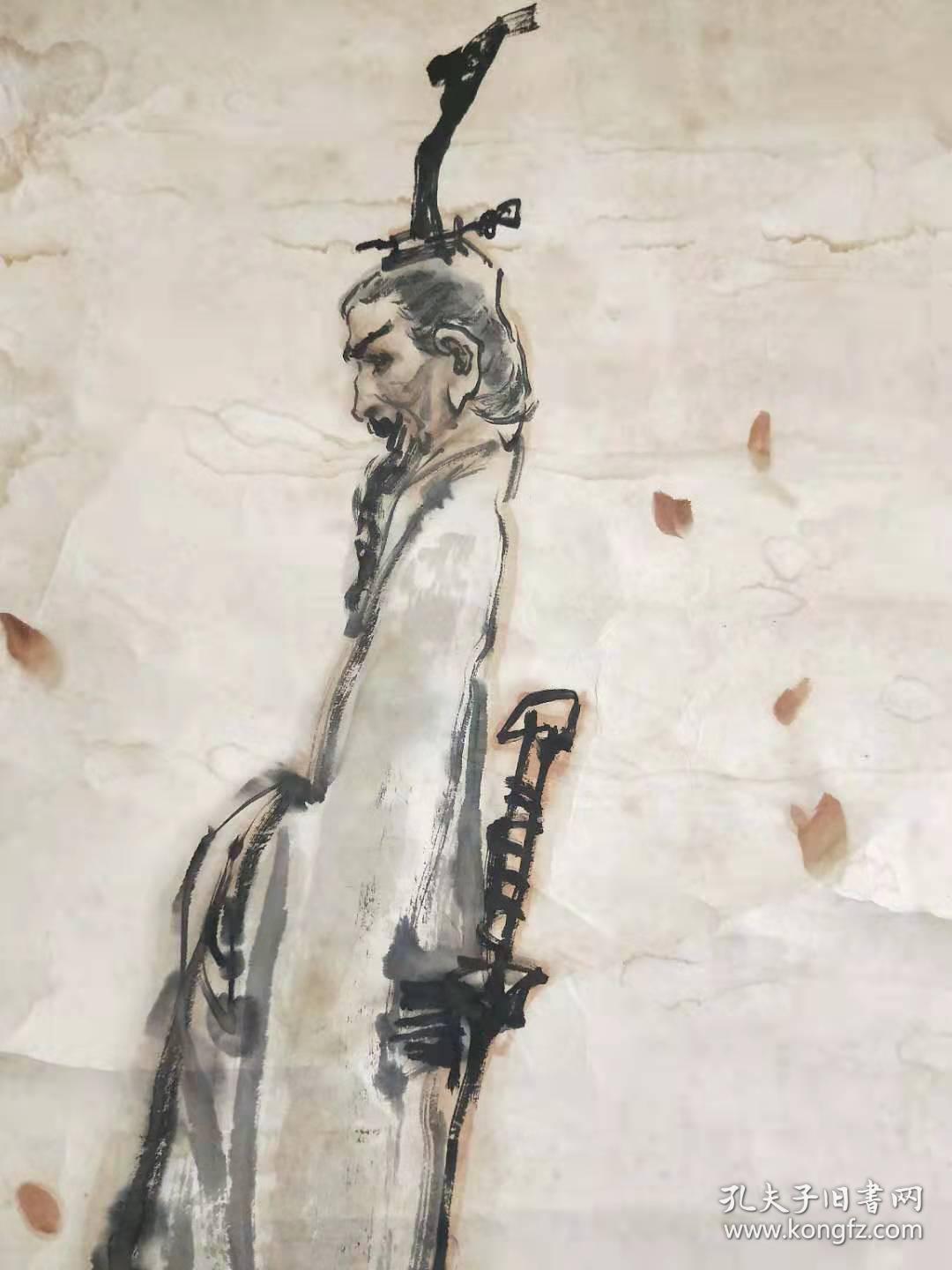 李抱一人物画: 开封市美协副主席 曾用名李国庆,1941年生于河南开封.