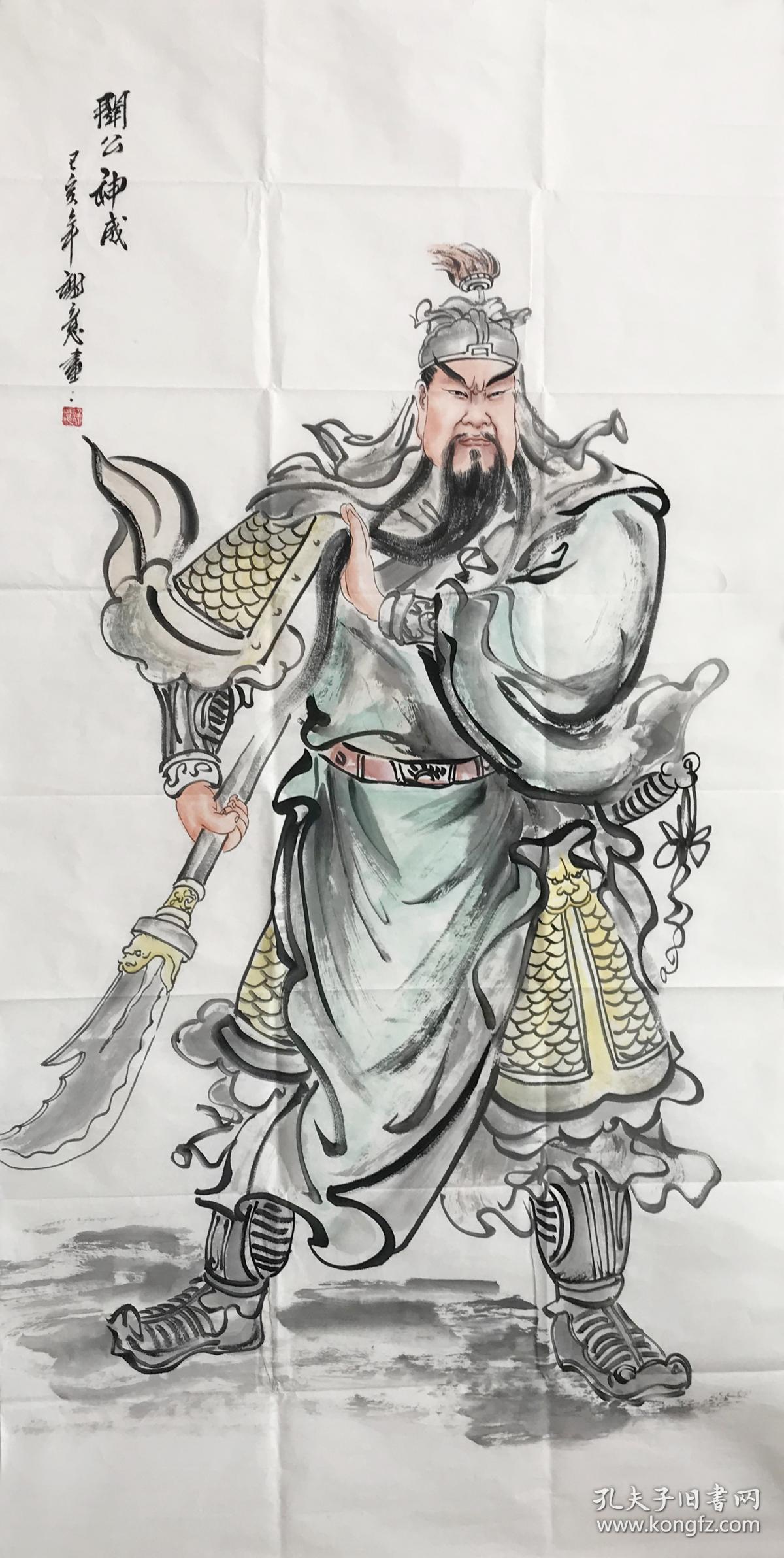 关公五虎上将之首】谢意,2008年就读于桂林彭小之国画工作室精研班