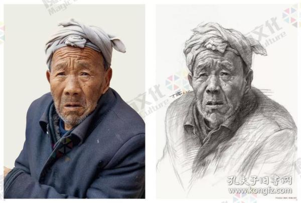 2019魔方头像照片2Ⅱ 魔方文化素描人像多角度半身带手争霸联考