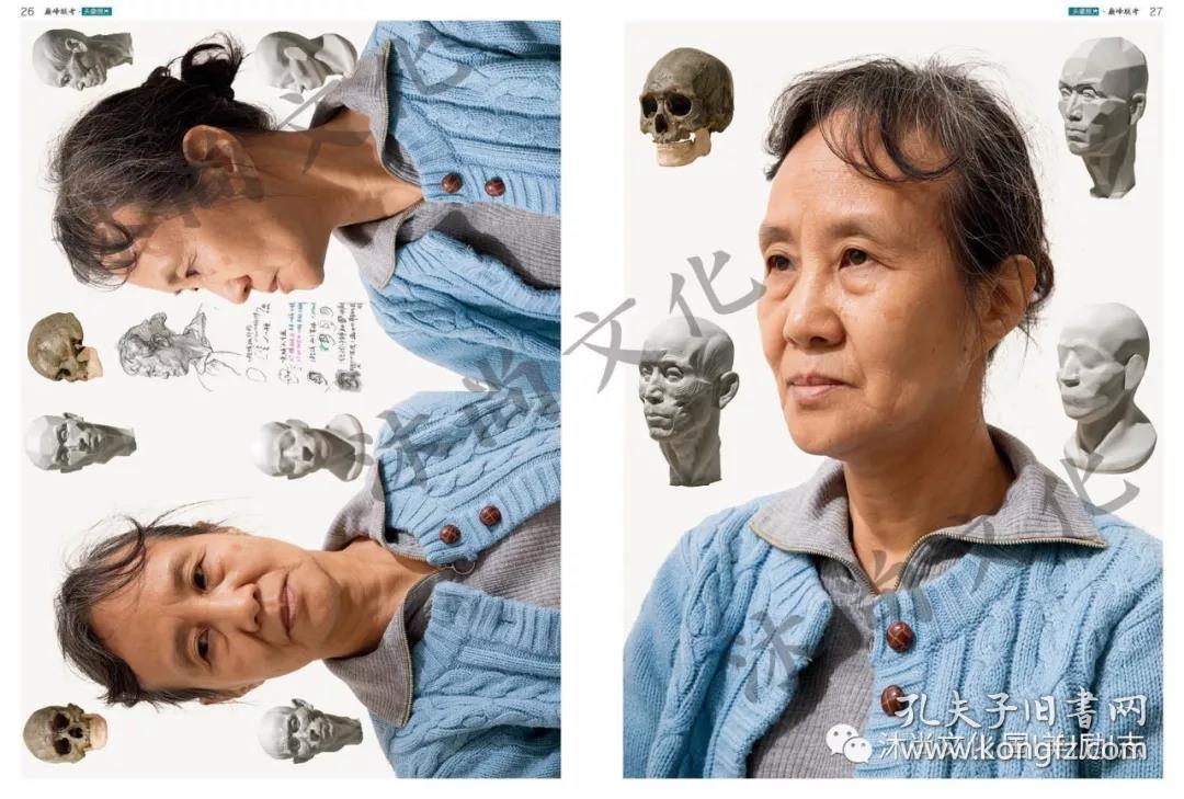 巅峰联考头像照片2019沐尚文化祁达素描人物写生书块面中青老年