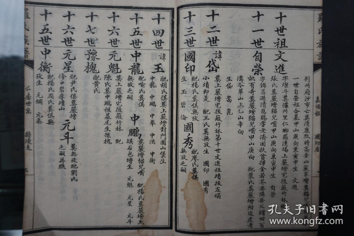 重庆泸州罗氏族谱