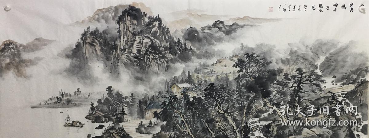 著名画家墨宇牡丹真迹【四尺整张168*68】墨宇,又名超英,国家一级美术