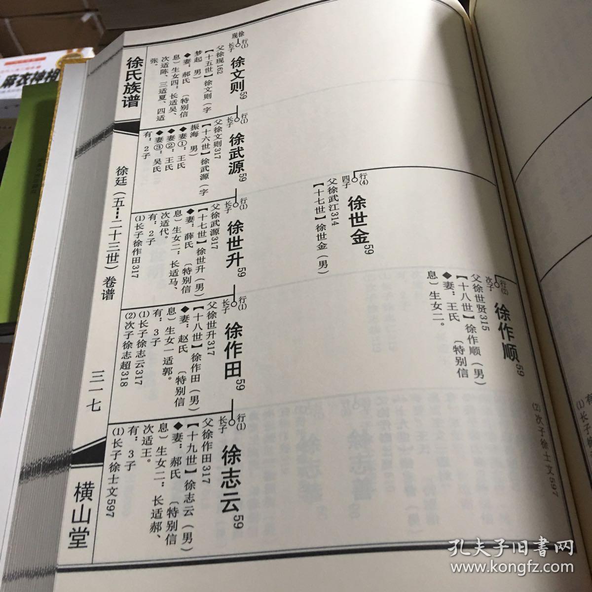 徐氏族谱(横山堂珍藏)二房卷二
