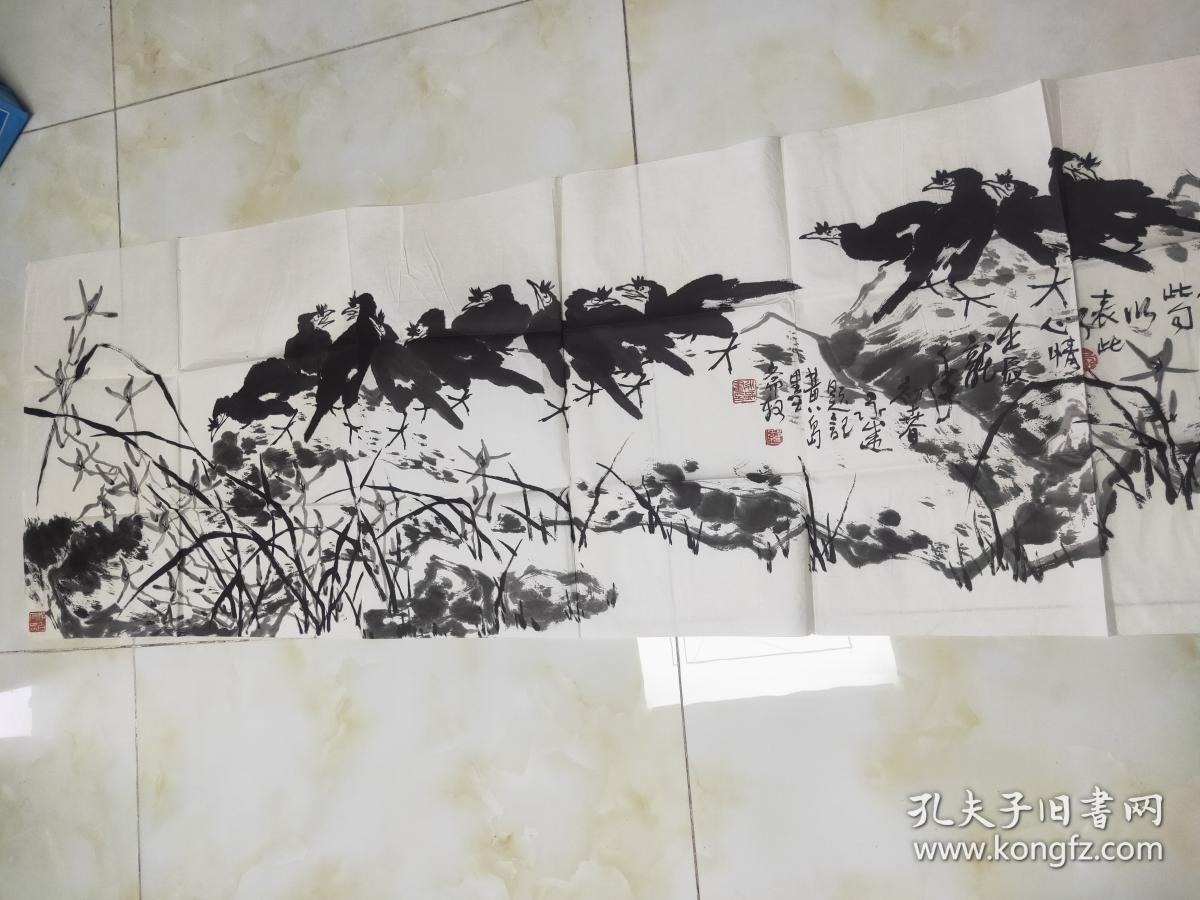 罗永盛,号子臣,字大颐,1963年生于青岛,自幼嗜画,尤喜大写意,花鸟画